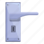 apartment, door, handle, lock 