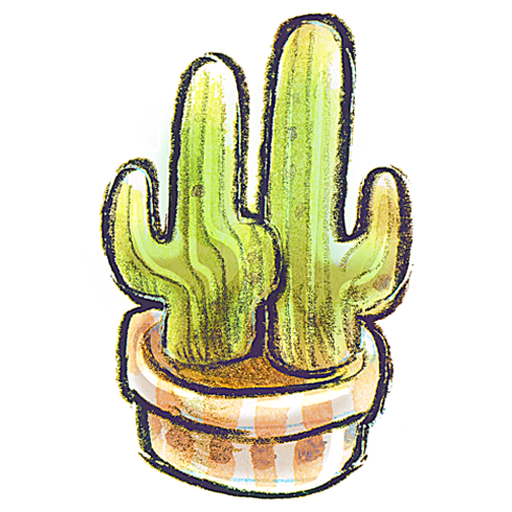 cacti, flowerpot 
