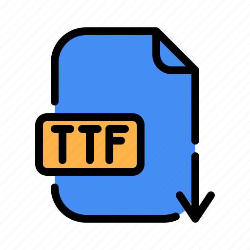 Document, download, file, font, ttf icon - Download on Iconfinder