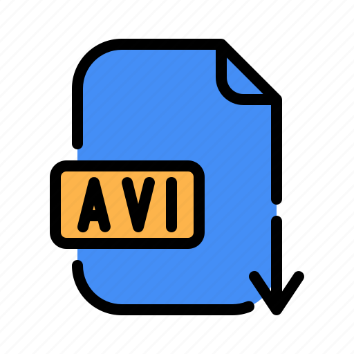 Audio, avi, document, download, file, video icon - Download on Iconfinder