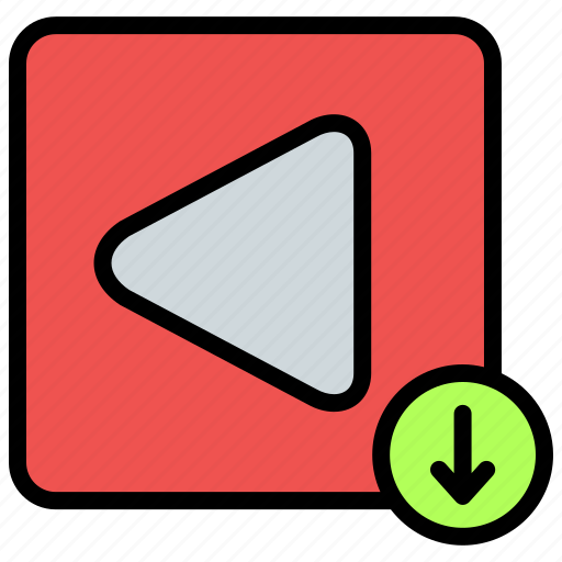 Download, video, play, movie, film, download video icon - Download on Iconfinder