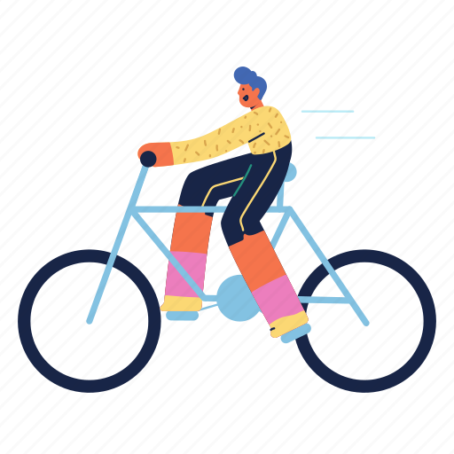 Transportation, bike, delivery, fast, sport, cycling, bicycle illustration - Download on Iconfinder