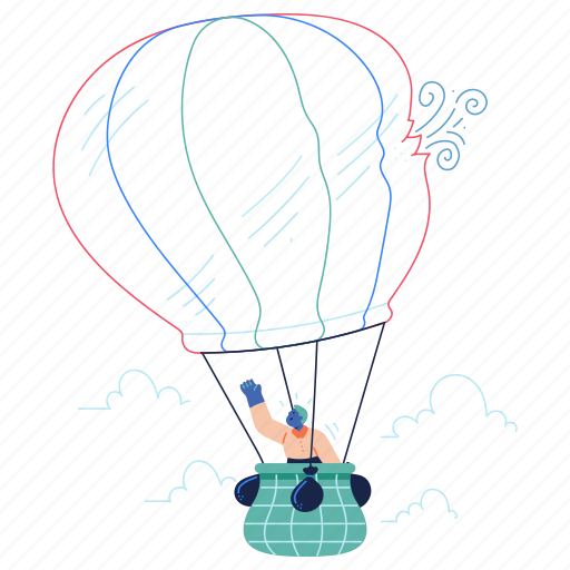 Error, travel, air, balloon, travelling, flying, transport illustration - Download on Iconfinder