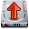 arrow, disk, remove, up, upload