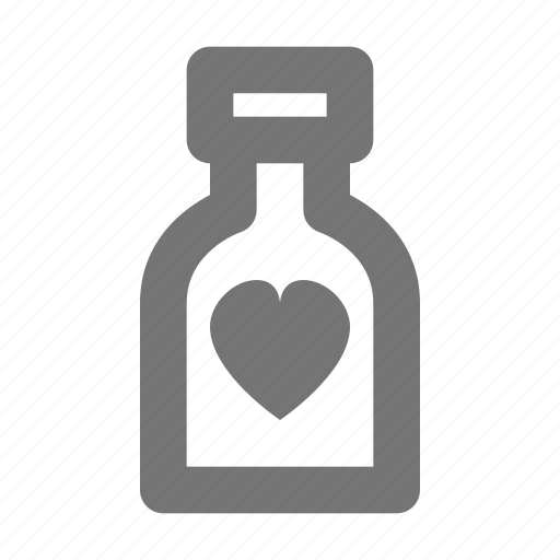 Bottle, heart, beverage, like, drink, favorite, warm icon - Download on Iconfinder