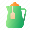 lemon, teapot, glass, kettle