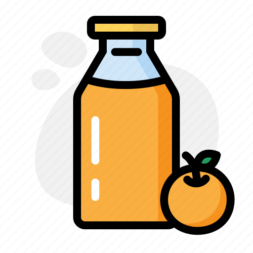 Alcohol, bottle, cup, drink, milk, orange icon - Download on Iconfinder