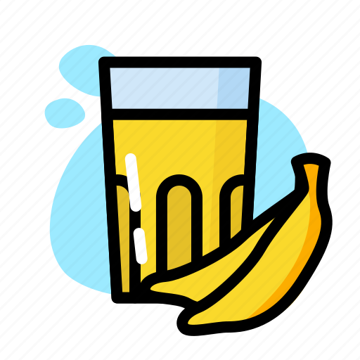 Banana, drink, glass, milk, sweet icon - Download on Iconfinder