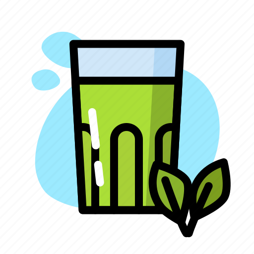 Drink, glass, matcha, milk icon - Download on Iconfinder