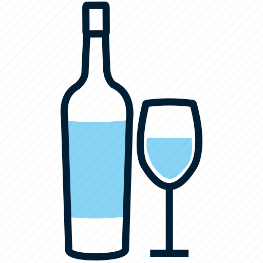 Alcohol, beverage, bottle, drink, glass, wine, red wine icon - Download on Iconfinder