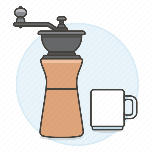 Bean, coffee, cup, drinks, grinder, mill icon - Download on Iconfinder
