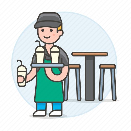 Barista, cafe, cafeteria, coffee, drinks, frappe, frozen icon - Download on Iconfinder