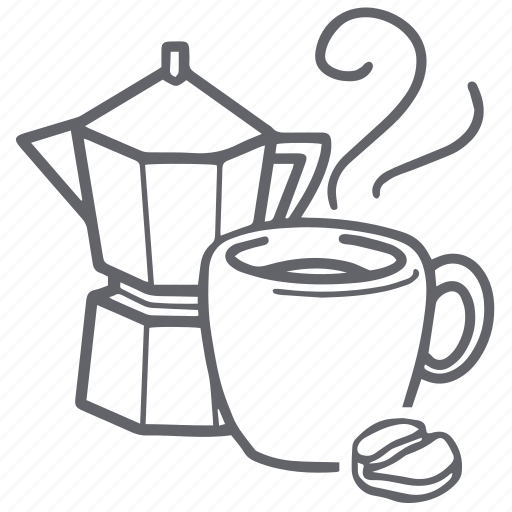 Drink, coffee kettle, coffee, cup, black coffee, hot, tea icon - Download on Iconfinder