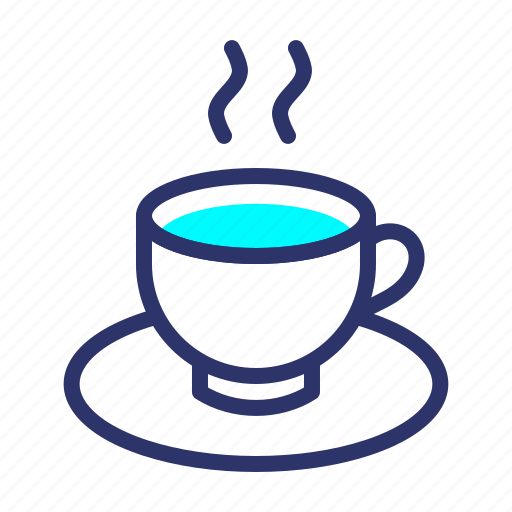 Coffee, cup, hot, saucer, tea, hygge, drink icon - Download on Iconfinder