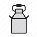 beverage, drink, bucket, canister, container, farm, milk