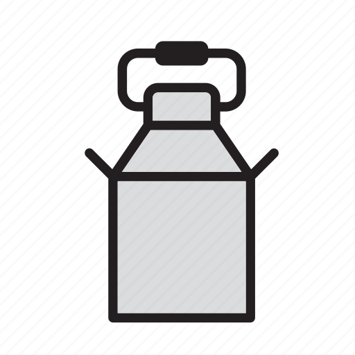 Beverage, drink, bucket, canister, container, farm, milk icon - Download on Iconfinder