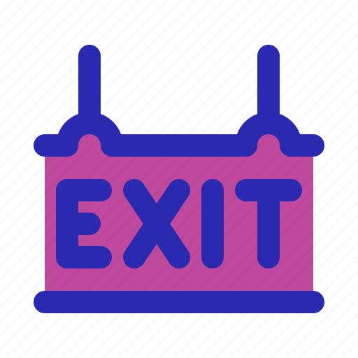 Exit, sign, direction icon - Download on Iconfinder