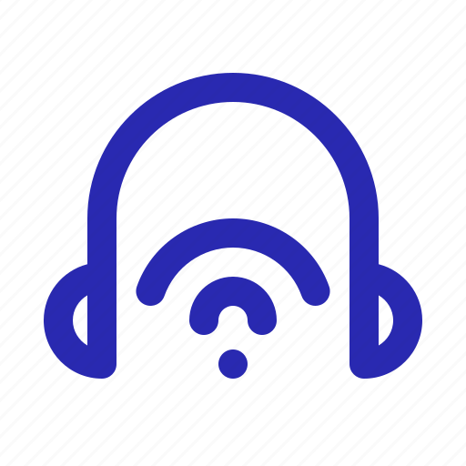 Wireless, headphone, audio, sound icon - Download on Iconfinder