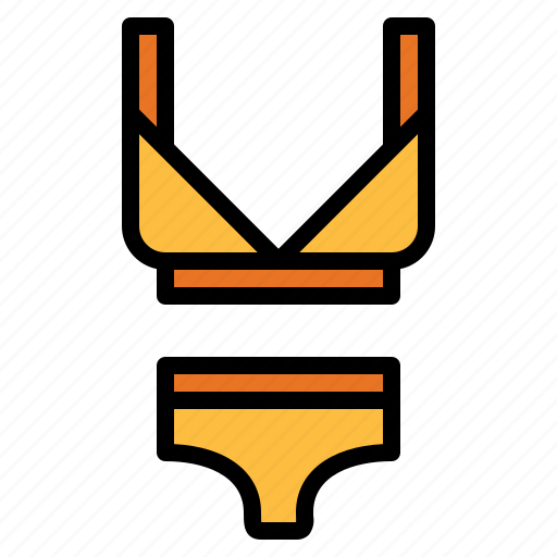 Bikini, clothes, suit, summertime, swimming icon - Download on Iconfinder