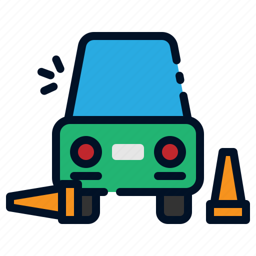 Crash, accident, car, test, driving, fail icon - Download on Iconfinder