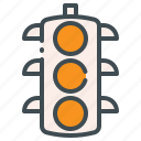 red light, car, traffic-light, transport, traffic, sign, signal-light, road