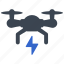 bolt, flash, lightning, power, energy, copter, drone, air drone, quadcopter 