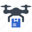 box, product, delivery, package, parcel, copter, drone, air drone, quadcopter 