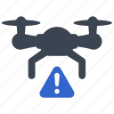warning, error, attention, alert, copter, air drone, quadcopter