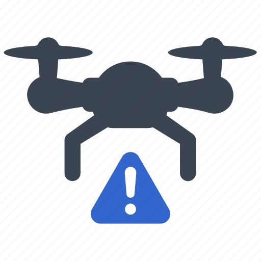 Warning, error, attention, alert, copter, air drone, quadcopter icon - Download on Iconfinder