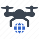 globe, international, travel, world, copter, drone, air drone, quadcopter