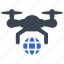 globe, international, travel, world, copter, drone, air drone, quadcopter 