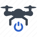 off, on, power, switch, turn, copter, drone, air drone, quadcopter