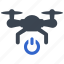 off, on, power, switch, turn, copter, drone, air drone, quadcopter 