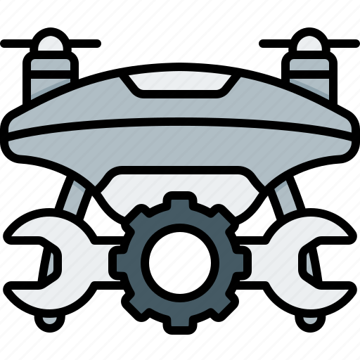 Maintenance, drone, technology, fly, repair, gear, service icon - Download on Iconfinder