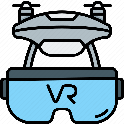 Virtual, reality, drone, technology, fly, vr, glasses icon - Download on Iconfinder