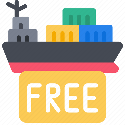 Free, shipping, logistics, boat, noprice icon - Download on Iconfinder