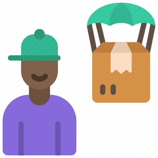 Male, drop, shipper, man, person, avatar icon - Download on Iconfinder
