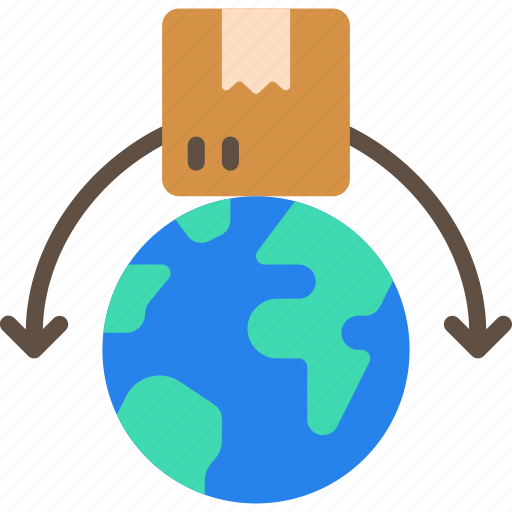 Ship, around, the, world, logistics, globe, earth icon - Download on Iconfinder