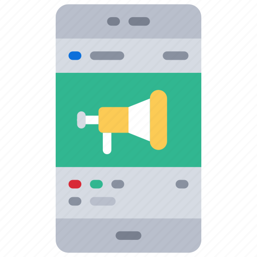 Social, media, marketing, mobile, phone, cell, megaphone icon - Download on Iconfinder