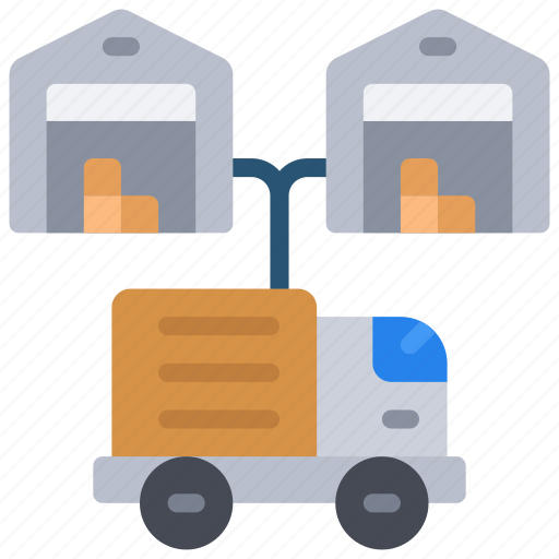 Warehouse, distribution, distribute, logistics, lorry icon - Download on Iconfinder
