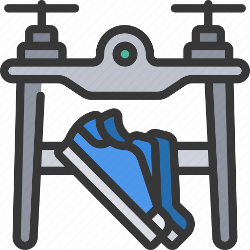 Drone, sneakers, shipment, shoes, trainers, drones, flying icon - Download on Iconfinder