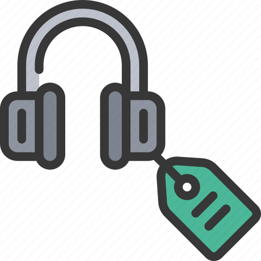 Headphone, sales, music, listening, sale icon - Download on Iconfinder