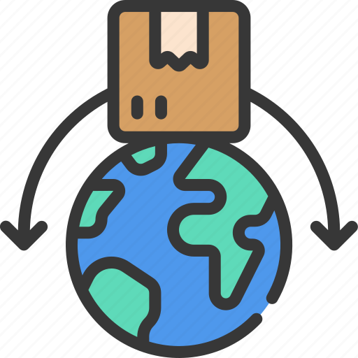 Ship, around, the, world, logistics, globe, earth icon - Download on Iconfinder