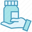 bottle, drugs, hand, medicine, pharmacy, pills bottle