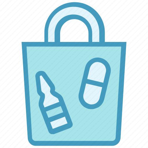Drugs, hand bag, medicine, pharmacy, pills bag icon - Download on Iconfinder