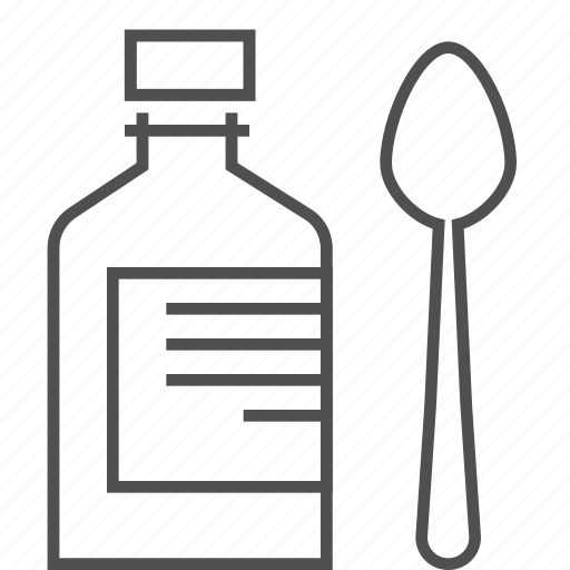 Bottle, drugs, spoon, syrup icon - Download on Iconfinder