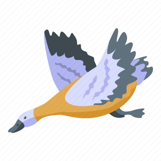 Cartoon, duck, flying, isometric, logo, tattoo, water icon - Download on Iconfinder