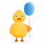 baby, balloon, blue, duck, water, yellow 