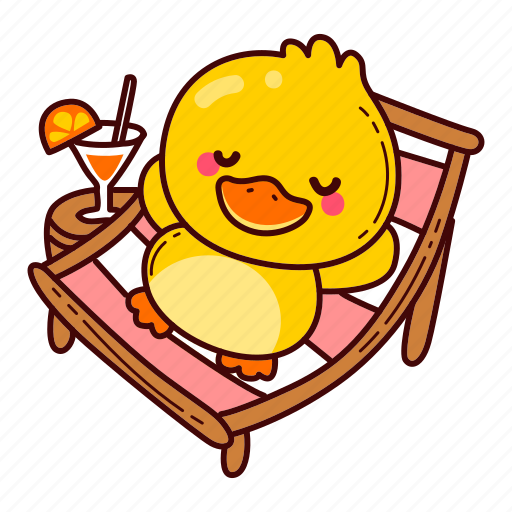 Duck, summer, travel, vacation, sea, sun, beach icon - Download on Iconfinder
