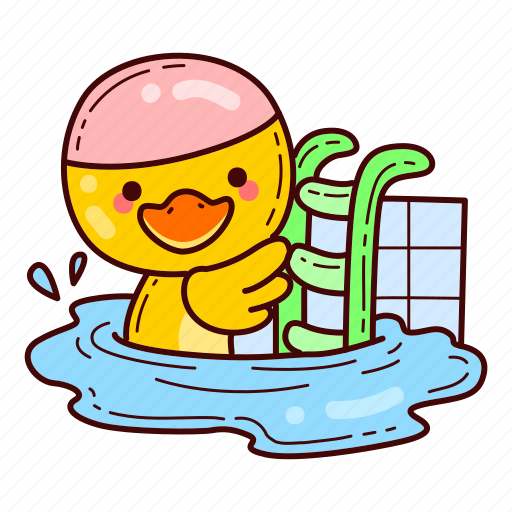 Duck, summer, travel, vacation, bath, sun, beach icon - Download on Iconfinder